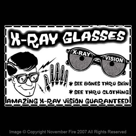 X Ray Glasses Shirt Specs American Novelty Geeky Fun Ebay