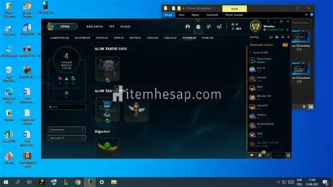 League Of Legends Tr hesabı 65 sv plat 4 Satın Al 8265 İtemHesap