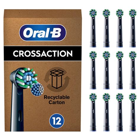 Oral B Crossaction Black Toothbrush Head Pack Of Counts Oral B Uk