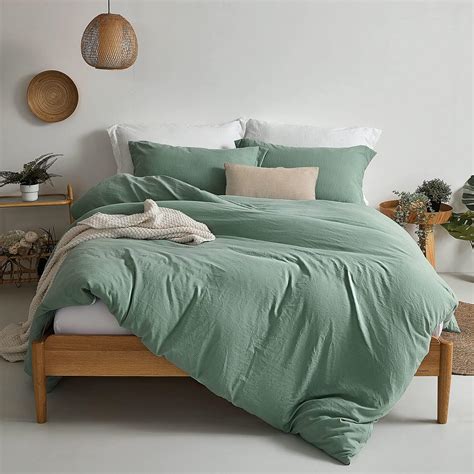 Amazon MILDLY Super Soft Duvet Cover 100 Washed Microfiber Sage