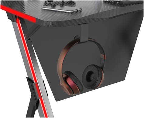 Стол игровой Cactus CS-GTX-AL-CARBON-RED столешница МДФ карбон каркас ...
