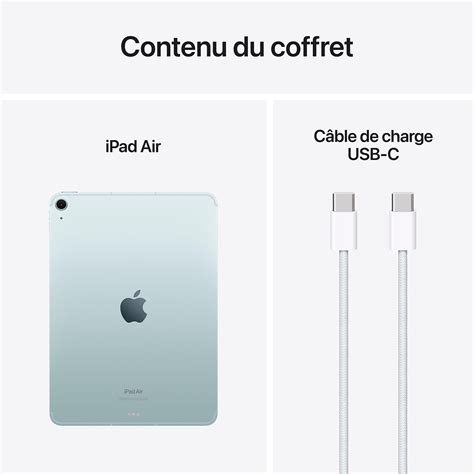 Apple Ipad Air M Pouces Wi Fi Cellular Go Bleu