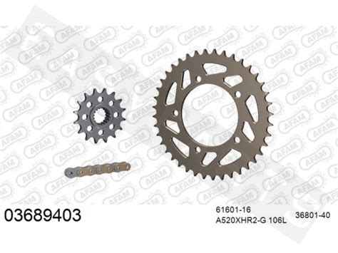 Chain Sprocket Kit Afam Alu Racing Aprilia Rsv R Factory