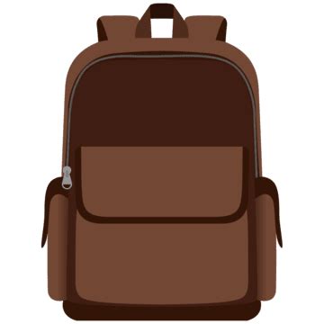 Tas Sekolah Coklat Ransel Tas Sekolah Tas Belanja PNG Dan Vektor