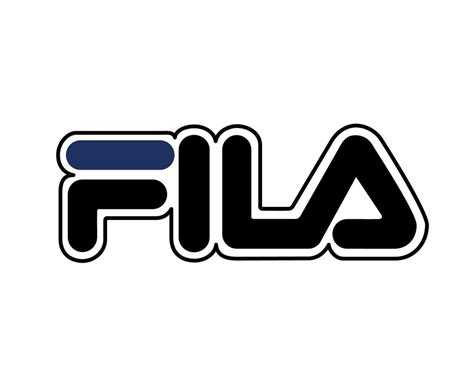 Fila Logo Brand Clothes Symbol Name Black And Blue Design Fashion ...