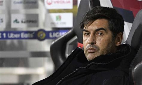 Panchina Milan Paulo Fonseca Temporeggia Sar Lui Il Dopo Pioli