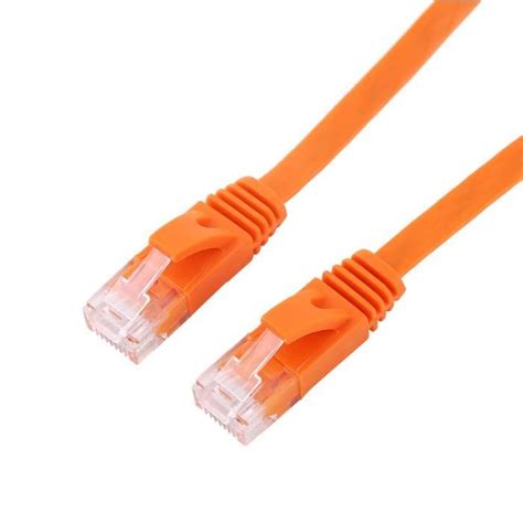 Mothinessto Câble LAN RJ45 CAT6 Câble réseau Ethernet plat RJ45 CAT6