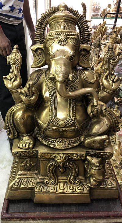 21 Inch Brass Lord Ganesha Idol At 23500 Brass Ganesh Idol In New