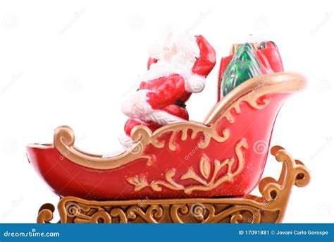 Santa On His Sleigh Stock Image Image 17091881