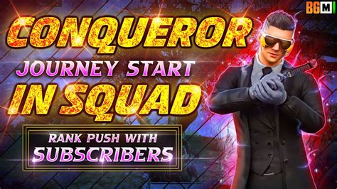 BGMI Live SQUAD Rank Push Play With TEAMCODE SUBSCRIERS Live