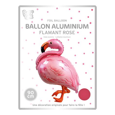 BALLON ALUMINIUM FLAMANT 50CM