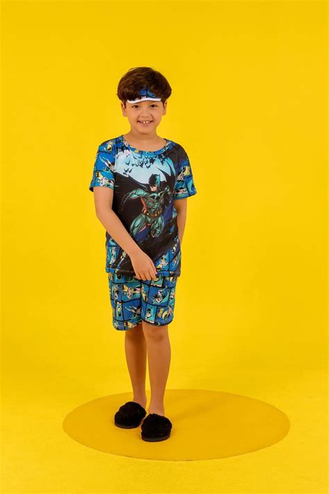 PIJAMA INFANTIL MASCULINO SUED 772 AZUL AVE Império Lingerie