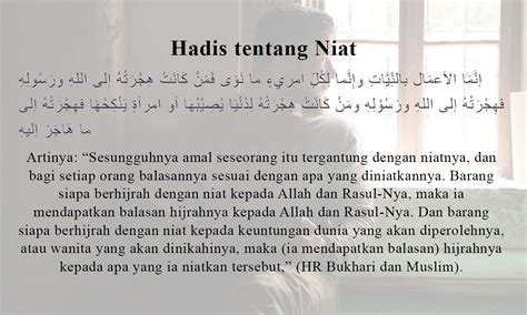 5 Hadits Tentang Niat Dan Maknanya Dalam Islam