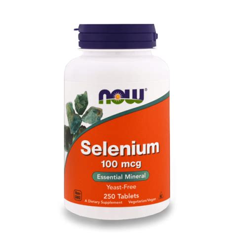 NOW Selenium 100 мкг 250 таблетки | Супер Цена