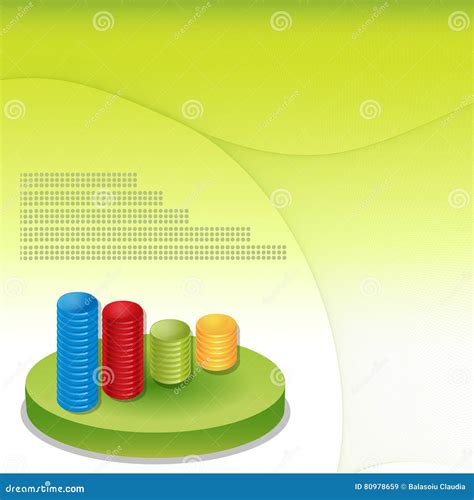 Financial Infographic Background Stock Illustration Illustration Of