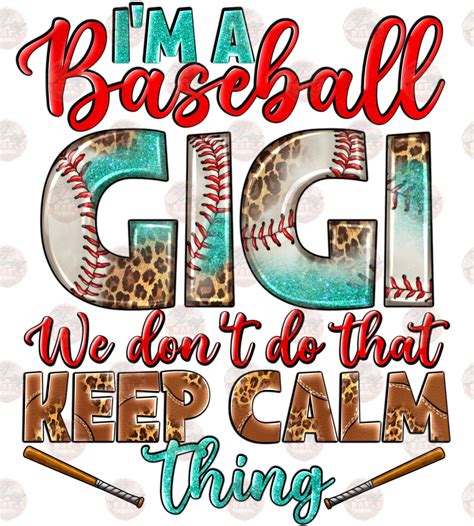 Baseball Gigi Transfer Classy Crafts