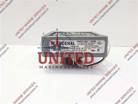 Federal Signal Vibratone Horn 350 Series B1 120v United Marine Services