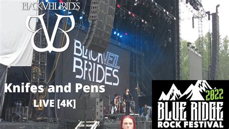 Black Veil Brides Knives And Pens 4K 09 10 22 Blue Ridge Rock