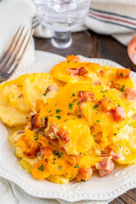 Homemade Scalloped Potatoes And Ham