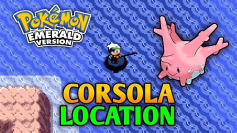 How To Catch Corsola In Pokemon Emerald Corsola Location YouTube