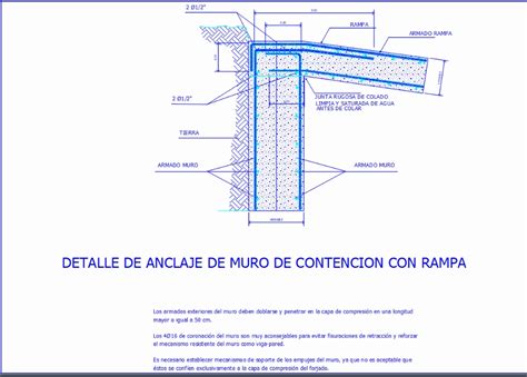 Muro de contención en AutoCAD Descargar CAD 29 06 KB Bibliocad