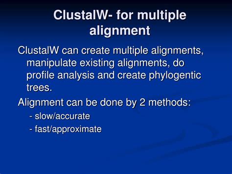 Ppt Design And Creation Of Multiple Sequence Alignments Unit