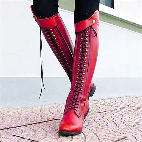 Vkekieo Thigh High Boots For Women Thick Thighs Round Toe High Heel