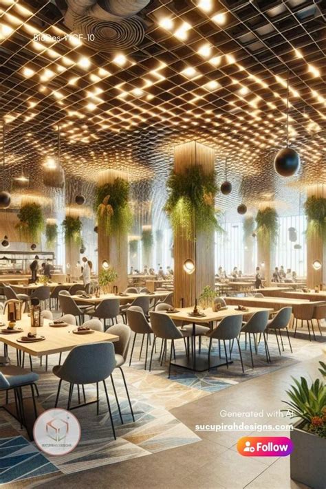 refreshing workplace cafeterias  biophilic design dine  nature