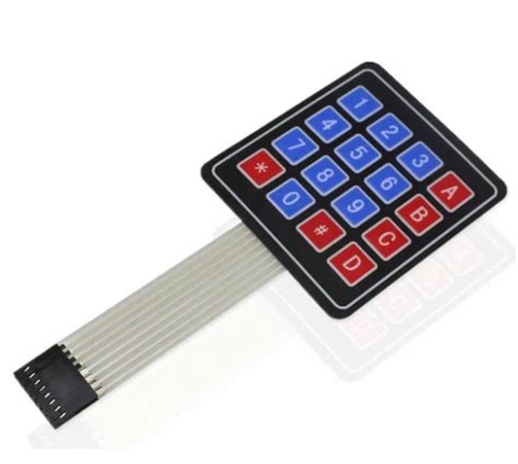 X Matrix Keypad Membrane Switch For Arduino Arm And Other Mcu At Rs