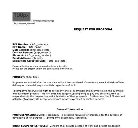 Request for Proposal Template | Formstack Documents