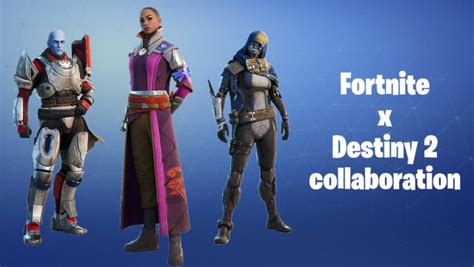 Fortnite X Destiny 2 Collaboration Skins Price Cosmetics Release