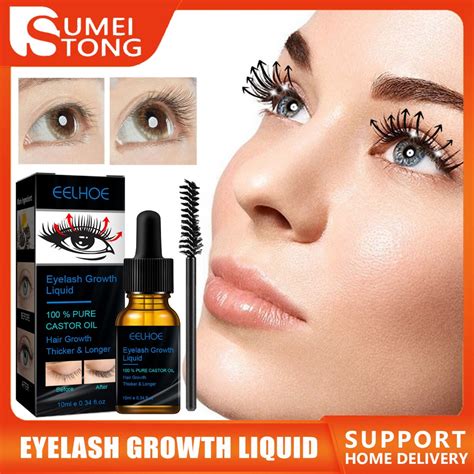 Eelhoe Eyelash Growth Liquid 100 Pure Castor Oil Hair Growth Thicker