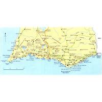 Road map of Algarve with cities and airports | Algarve | Portugal | Europe | Mapsland | Maps of ...