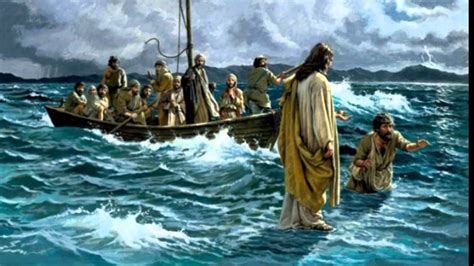 Jesus Said Come” And Peter Left The Boat And Walked On The Water To