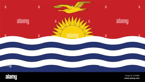 National Flag Of Kiribati That Can Be Used For Celebrating National