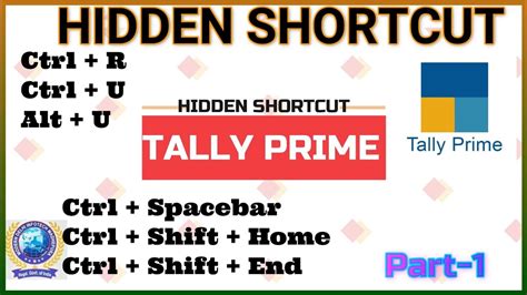 Tally Prime Hidden Shortcut Keys Shortuct Keys Tally Prime Tally