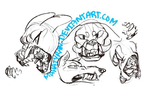 Canine Teeth Sketches By Mahatyran On Deviantart