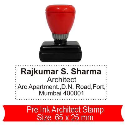 architect stamp online maker india Stamp Start Rs.40, free Shipping