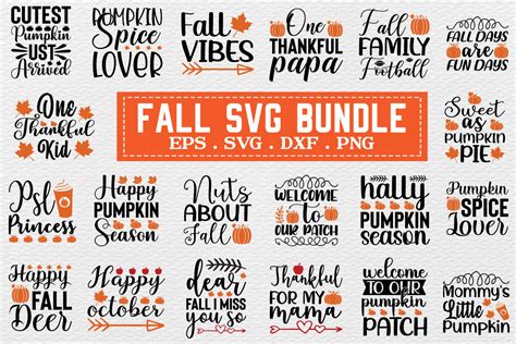 Fall Svg Bundle By Creativesvgzone Thehungryjpeg