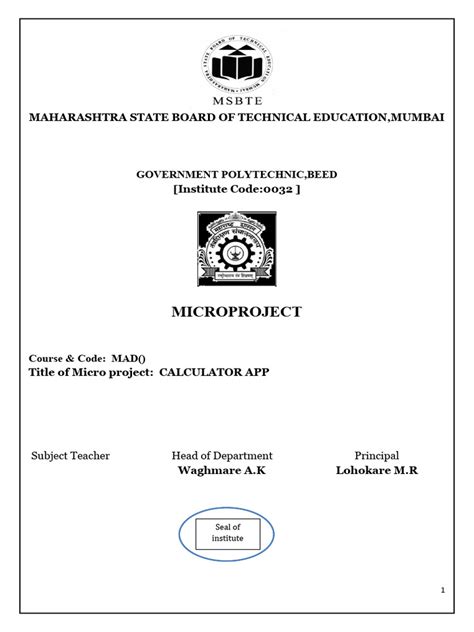 Project Report Format | PDF | Vocational Education | Teachers