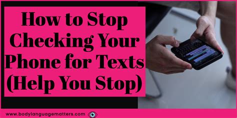 How To Stop Checking Your Phone For Texts Help You Stop