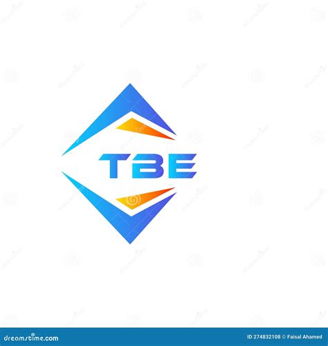 Tbe Abstract Technology Logo Design On White Background Tbe Creative