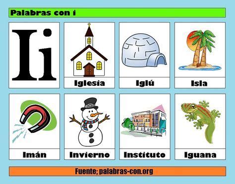 Palabras Con I Palabras Con I Vocales Para Ni Os Palabras Del