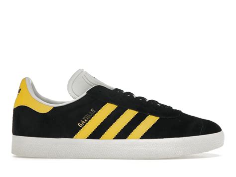 Adidas Gazelle Black Impact Yellow Mens Ig0669 Us