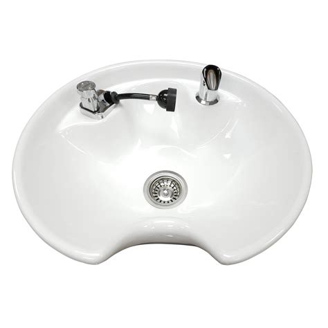 Jeffco Round Tilting Porcelain Shampoo Bowl Collins