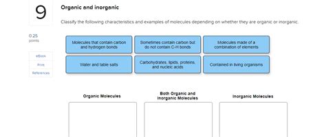 Solved Classify The Following Characteristics And Examples Chegg