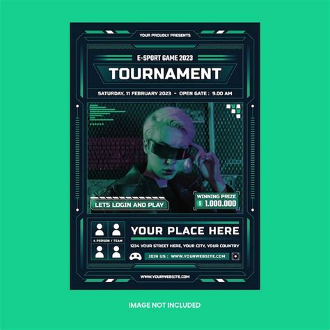 Premium Psd E Sport Game Tournament Flyer Template