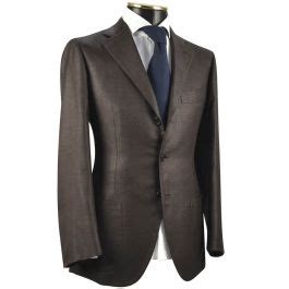 CESARE ATTOLINI Brown Cashmere Silk Linen Blazer IsuiT