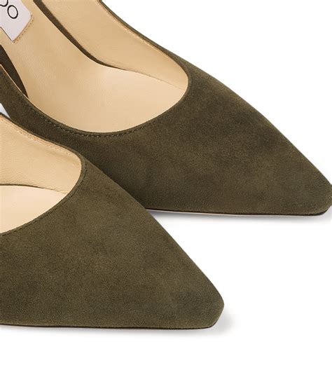 Womens Jimmy Choo Green Romy Suede Pumps Harrods Uk