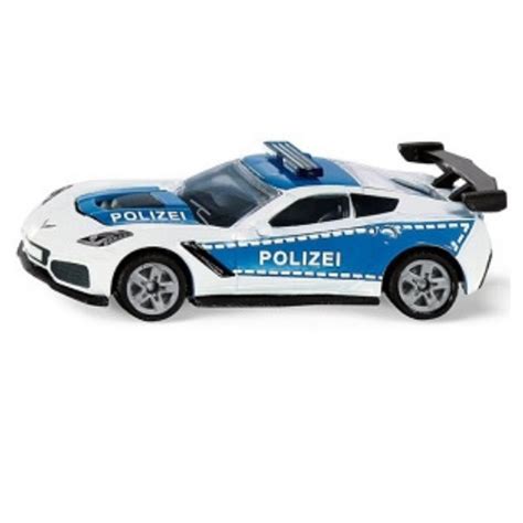 Siku Chevrolet Corvette Zr Politie Blik Op Hout